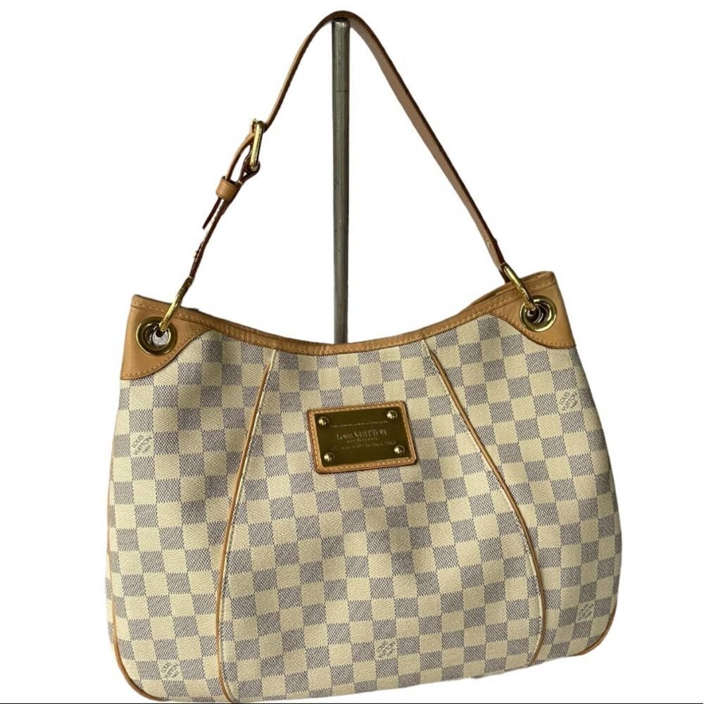 Louis Vuitton Galliera PM Monogram Canvas Handbag Shoulder Bag Damier Azur - Picture 2 of 15